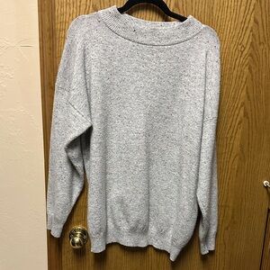 a new day Heather Light Gray Crewneck Sweater